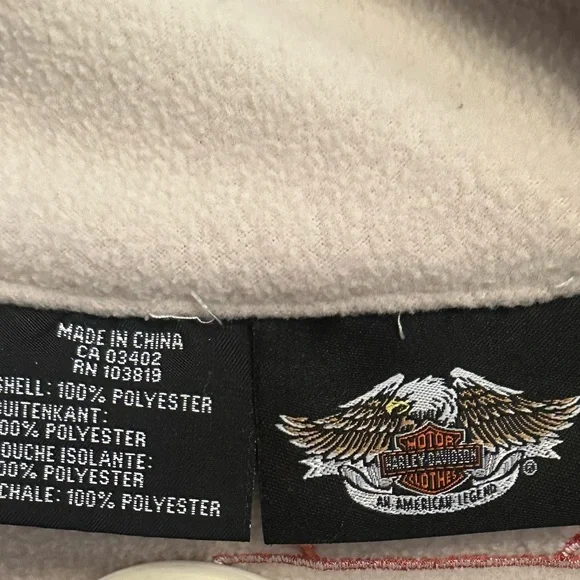 Women's Harley Davidson Full Zip Fleece - Picture 5 of 8